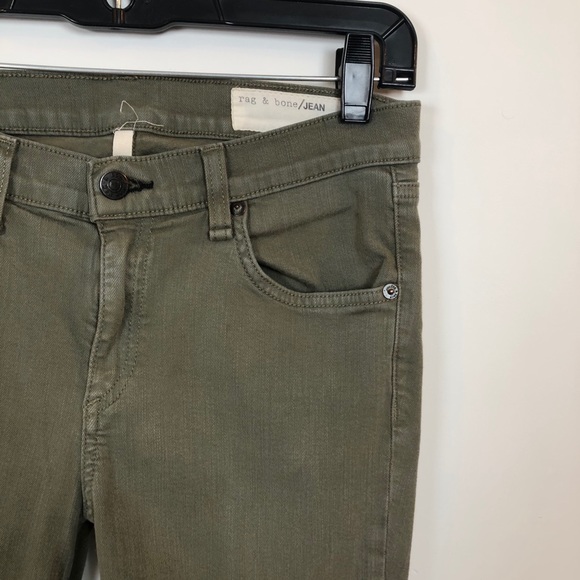 Rag & Bone Army Green Skinny Jeans (28) - Picture 3 of 7